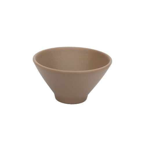 Shunta Melamine Round Bowl Ø12.5xH7cm, Brown, Iwamatsu