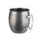 APS Stainless Steel Barrel Mug Ø9xH9.5cm, 0.5L, Hammered , Moscow Mule