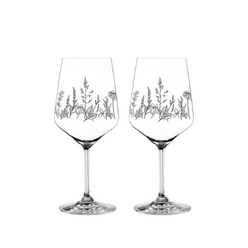 Nachtmann Lead Free Crystal Wine Glass Ø9.6xH22.5cm, 630ml, Set Of 2pieces, Botanical Black