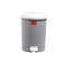 Standard Plc Round Pedal Bin With Inner Bucket Ø32xH42.5cm, 21L, Grey, Keep In