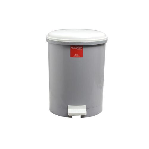 Standard Plc Round Pedal Bin With Inner Bucket Ø32xH42.5cm, 21L, Grey, Keep In