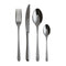 Sambonet Stainless Steel Cutlery Set, 24 Pieces, Mirror Pvd 2Black, Taste
