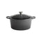 APS Enameled Cast Iron Round Casserole Ø28xH13cm, 6L, Anthracite, 5 Stars