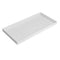Poseidon Recycled Polystyrene Nestable Tray L24xW12xH1.5cm, Pearl White