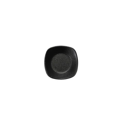 Shunta Melamine Square Side Dish L9.5xW9.5xH3cm, Black, Iwamatsu