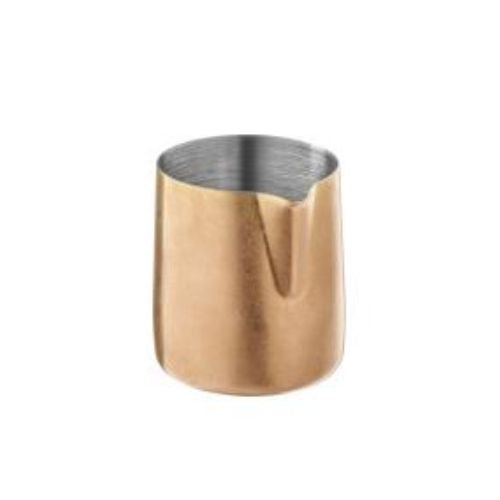 APS Stainless Steel Drip-Free Creamer / Sauce Pourer Ø6xH6.5cm, 150ml, Vintage Copper, Flow