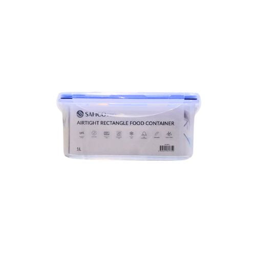 Safico Pro Polypropylene Airtight Rectangle Food Container L18xW13xH8.2cm, 1L