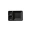 Shunta Melamine Rectangle 3-Divided/ Compartment Plate L24xW16.5xH3.1cm, Black, Iwamatsu