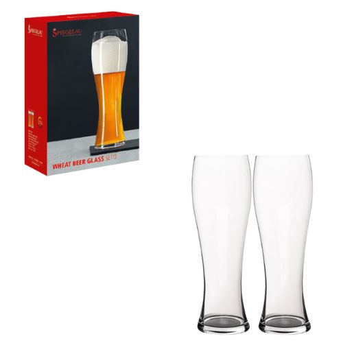 Spiegelau Hefeweizen/Wheat Glass Ø8.1xH23.8cm, 700ml-24.7Oz, Set Of 2 pieces, Beer Classics