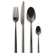 Sambonet Stainless Steel Cutlery Set, 24 Pieces, Diamond Pvd 2Black, Rock