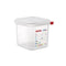 Araven Polypropylene Microwaveable Container Gn 1/6 With Airtight Lid L17.6xW16.2xH15cm 2.6L, Translucent