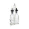 APS Glass Oil & Vinegar Set With Abs Lid & Non-Drip Nozzle Spout, L10.5xW5.5xH24cm, Transparent, Menagen