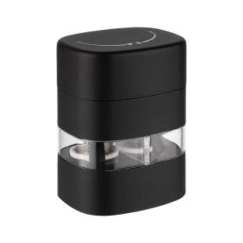 APS Abs 2 In 1 Salt &Pepper Mill With Adjustable Grinding Degree L6xW5xH8cm, Black, Boogie