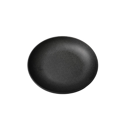 Shunta Melamine Round Plate Ø30.5xH3.4cm, Black, Iwamatsu
