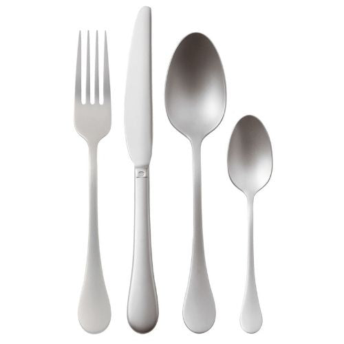 Sambonet 18/10 Stainless Steel Cutlery Set, 24 Pieces, Antique Inox, Bloom