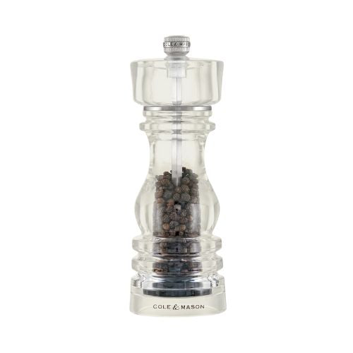Cole&Mason Acrylic Pepper Mill 18 cm, London