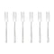 Sambonet 18/10 Stainless Steel Pastry Forks Set, 6 Pieces, Mirror Finish, Rock