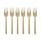 Sambonet Stainless Steel Cake Forks Set, 6 Pieces, Antique Pvd Champagne, Neutra