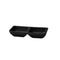 Shunta Melamine Rectangle 2-Divided/ Compartment Sauce Dish L14.8xW7.3xH2.8cm, Black, Iwamatsu