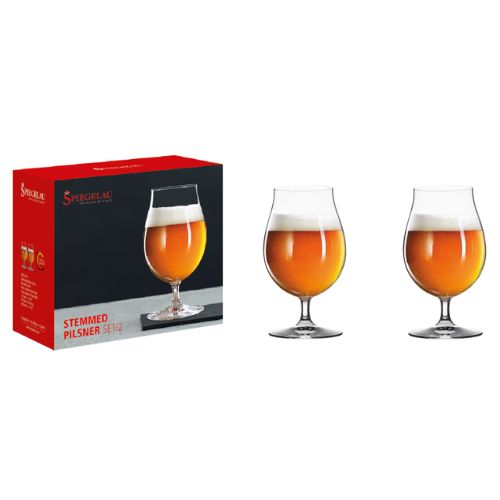 Spiegelau Beer Tulip Stemglass Ø9xH15.5cm,475ml, Set Of 2pieces, Beer Classics