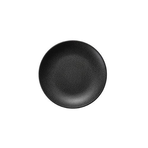 Shunta Melamine Round Plate Ø23.1xH2.6cm, Black, Iwamatsu