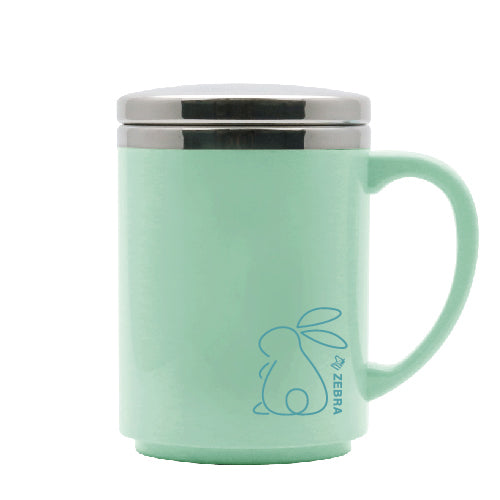 Zebra Stainless Steel Double Wall Mug Ø8xH12cm, 350ml, Green, Prima Iv