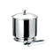 WNK Stainless Steel Double Wall Insulated Ice Bucket W/Lid & Tong L13.7cm, Ø15.5xH18.5cm, 1.6L
