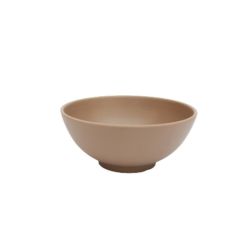 Shunta Melamine Round Bowl Ø20.3xH8.7cm, Brown, Iwamatsu