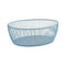 APS Metal Oval Basket L24xW19xH8cm, Dream Blue, Svart