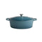 APS Enameled Cast Iron Oval Casserole L33xW25xH11cm, 5L, Turquoise, 5 Stars