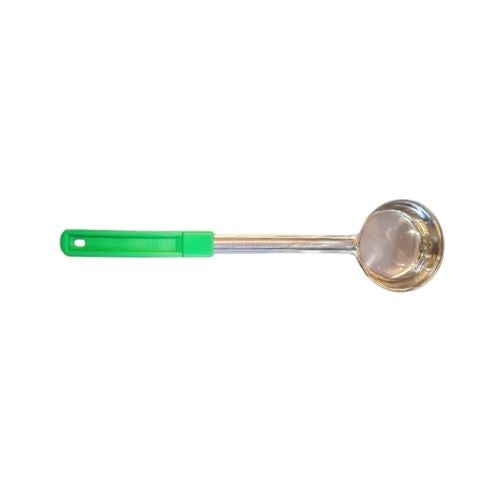 ToTT Stainless Steel One-Pc Solid Food Portioner 4Oz, Green Handle