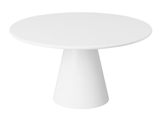 APS Melamine Round Footed Cake Plate Ø31xH16cm, White, Casual