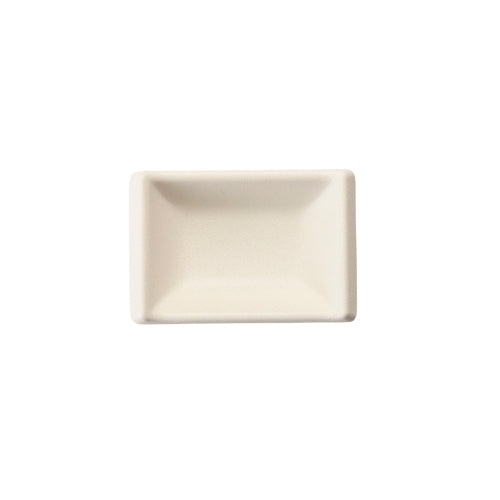 Shunta Melamine Rectangle Sauce Dish L9.1xW6.3xH2.5cm, White, Iwamatsu