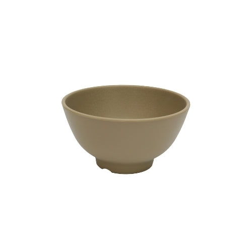 Shunta Melamine Round Bowl Ø16.5xH8.7cm, Dark Beige, Iwamatsu