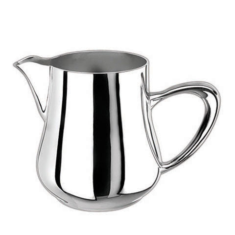 WNK Stainless Steel Oval Milk Jug L12.4xW7.5xH8.6cm, 0.25L