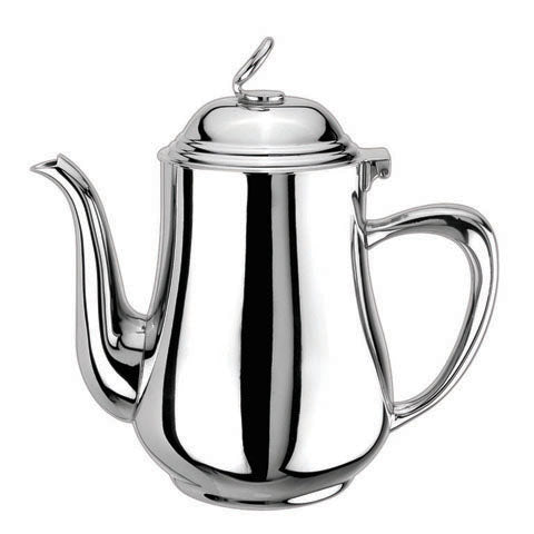 WNK Stainless Steel Oval Gooseneck Coffee Pot L25xW12.2xH23.5cm, 1.5L