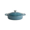 APS Enameled Cast Iron Round Low Casserole Ø28xH7cm, 3L, Turquoise, 5 Stars