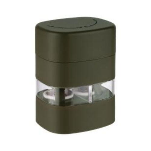 APS Abs 2 In 1 Salt &Pepper Mill With Adjustable Grinding Degree L6xW5xH8cm, Green, Boogie