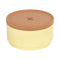Zicco Melamine One Layer Round Storage Box With Lid Ø14xH7.5cm, Pale Yellow, Dynasty