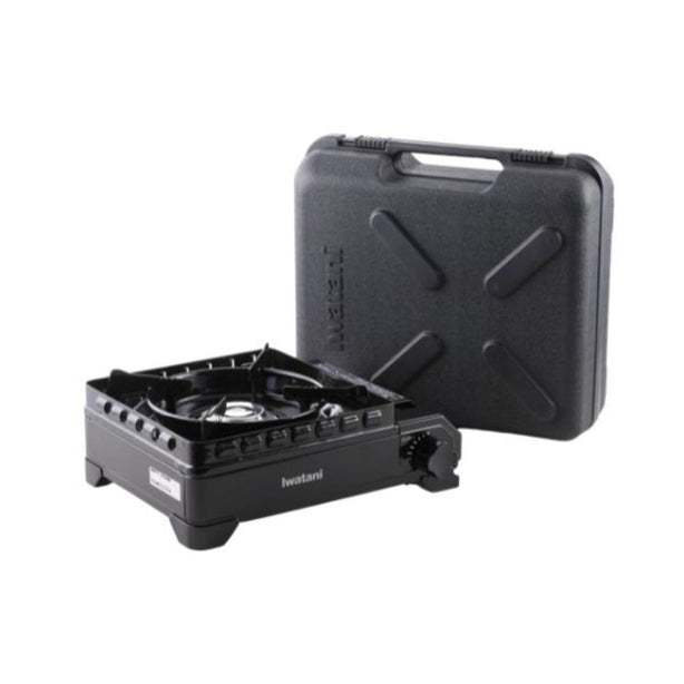 Iwatani Outdoor Cooking Stove L34.1xW28.3xH12.9cm, Black, Tough Maru, Iwatani