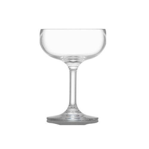 ToTT Polycarbonate Champagne Saucer Ø9.7xH13cm, 210ml, Clear