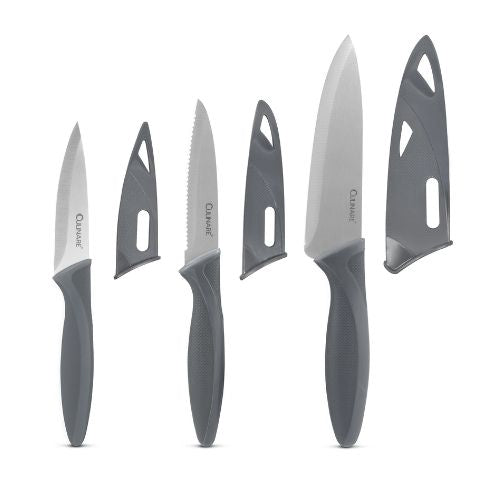 Culinare 3 Piece Knife Set Grey