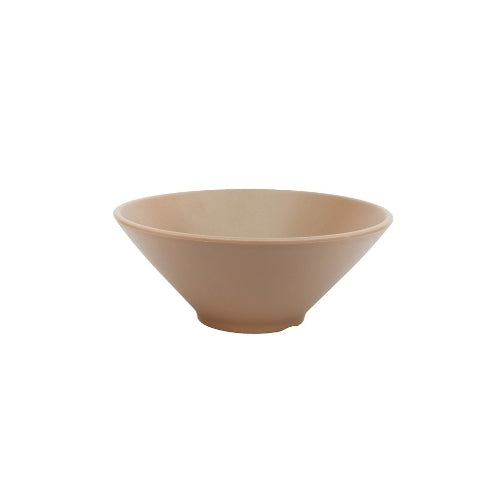 Shunta Melamine Round Bowl Ø22.5xH9.1cm, Brown, Iwamatsu