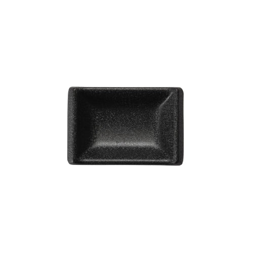 Shunta Melamine Rectangle Sauce Dish L9.1xW6.3xH2.5cm, Black, Iwamatsu