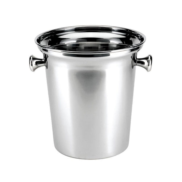 WNK Stainless Steel Wine Cooler For 2 Bottles Ø24.9xH21.3cm, 7.0L, Mirror Finish
