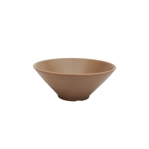 Shunta Melamine Round Bowl Ø25.5xH10.2cm, Brown, Iwamatsu