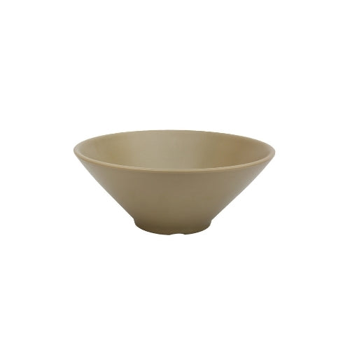 Shunta Melamine Round Bowl Ø25.5xH10.2cm, Dark Beige, Iwamatsu