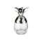 APS Barrel Mug Pineapple Glass With Stainless Steel Lid Ø8.5xH17.5cm, 0.35L