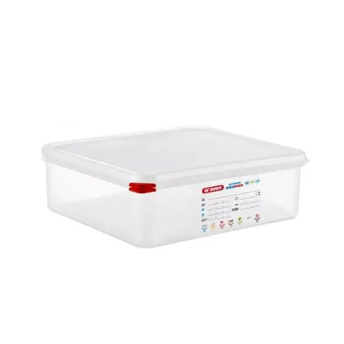 Araven Polypropylene Microwaveable Container Gn 2/3 With Airtight Lid L35.4xW32.5xH10cm 9L, Translucent