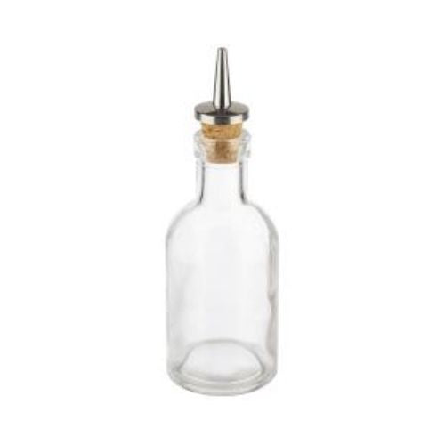 APS Glass Oil & Vinegar Bottle With Stainless Steel Cork Ø5xH15.5cm, 100ml